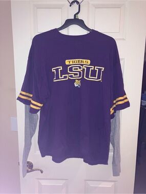 Varsity Classics Purple LSU Tigers Short-Sleeve Tee with Yellow Accents